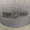 Snapback Hats - Charcoal Black, mesh back - Image 2